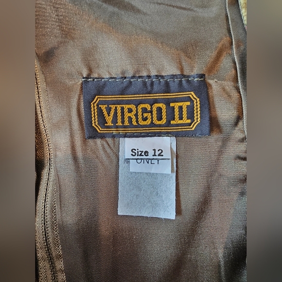 VIRGO II Size 12 Vintage New w/ Tags 90's Dress Floral Artsy Rayon Sleeveless - Picture 8 of 12